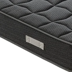 Materassiedoghe Matelas 160x190 en mousse à mémoire de forme - Epaisseur 20 cm - Orthopédique - Fabriqué en Italie - BlackMoon