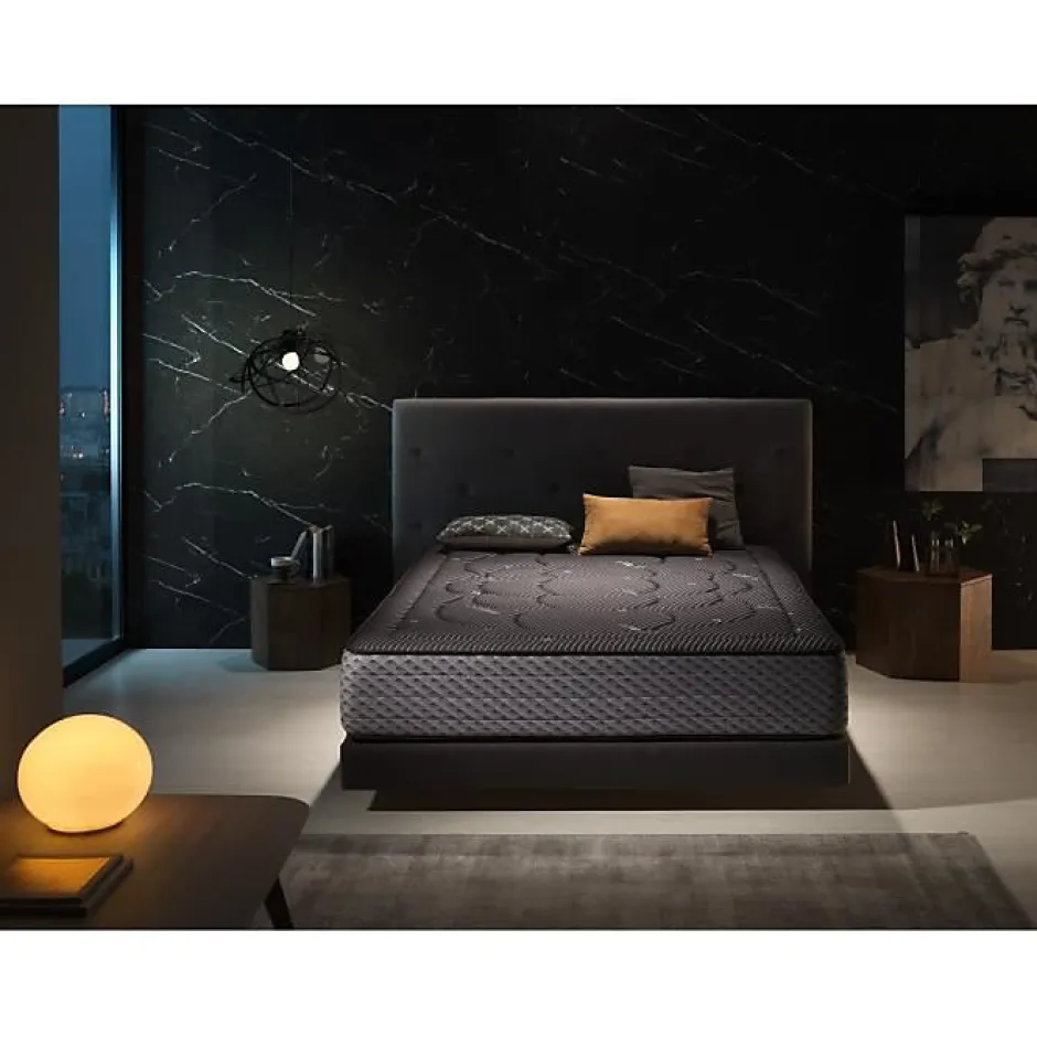 Eccox Matelas 120x200 en mousse à mémoire de forme Cashmere Night Comfort Hauteur 30 cm Fermeté moyenne à élevée.