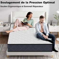 Teeno Matelas 90x190 Epaisseur 22CM Haute Densité