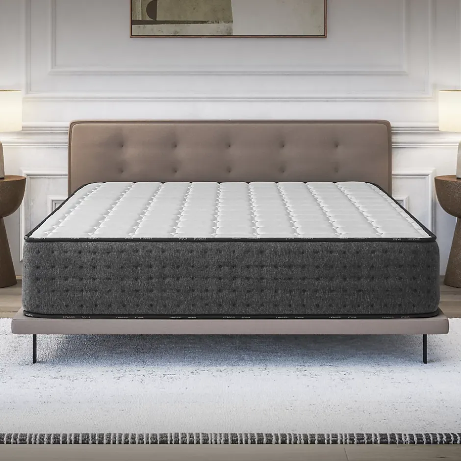 Cosmos Matelas 160x200 Hybride - Mousse HR - Ressorts ensachés - 30 cm - Réversible - Couchage Indépendant - Blue Latex 7 zones - Equinox New