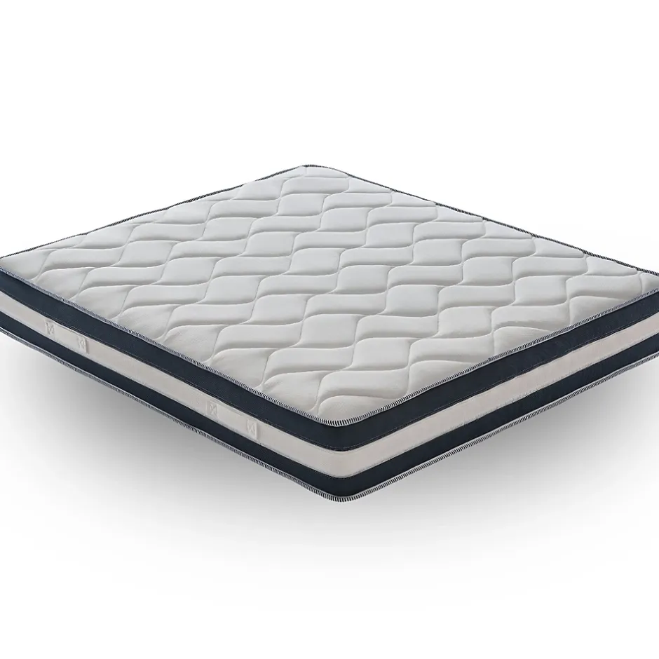 Materassiedoghe Matelas 120x190 Memory Gel - Epaisseur 25 cm - Mousse Mémoire 7 cm - 9 zones de confort - 100% Made in Italy New