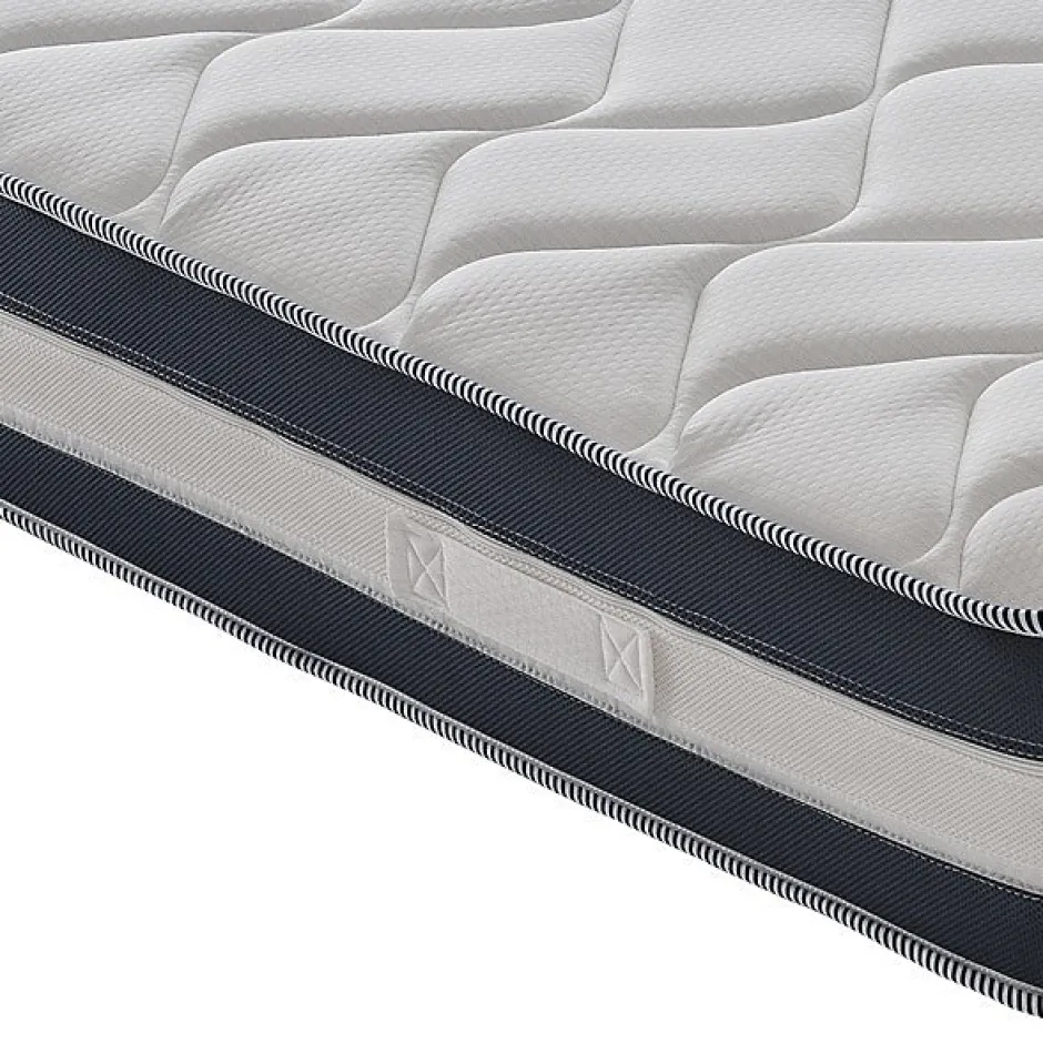 Materassiedoghe Matelas 160x200 Memory Gel - Epaisseur 25 cm - Mousse Mémoire 7 cm - 9 zones de confort - 100% Made in Italy