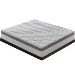 Materassiedoghe Matelas 120x200 Memory Gel - Epaisseur 25 cm - Mousse Mémoire 6 cm - 9 zones de confort - 100% Made in Italy Sale