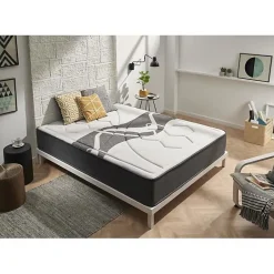 Eccox Matelas 105x190 Mémoire de formeelastique Memory Graphene Hauteur 30 cm +/-2 Fermeté moyenne-haute.