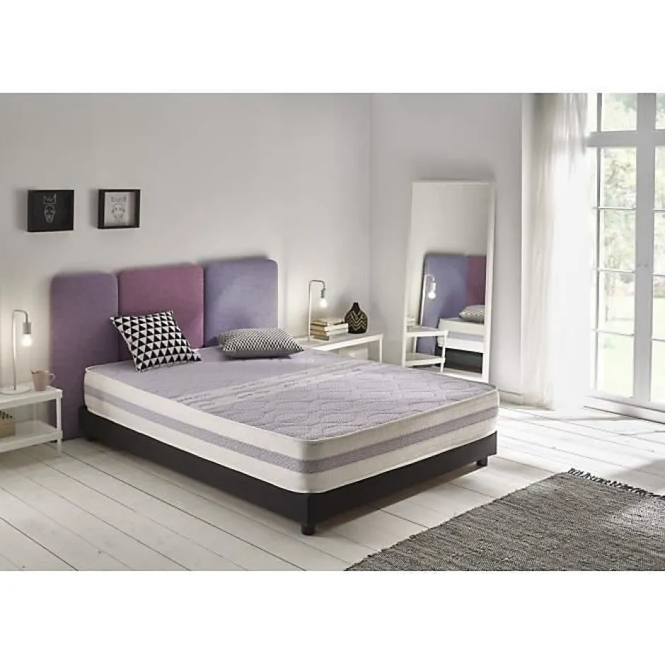 Eccox Matelas 150x200 Mémoire de forme Dream Aloe Vera Hauteur 19 cm +/-2 Fermeté Moyenne.
