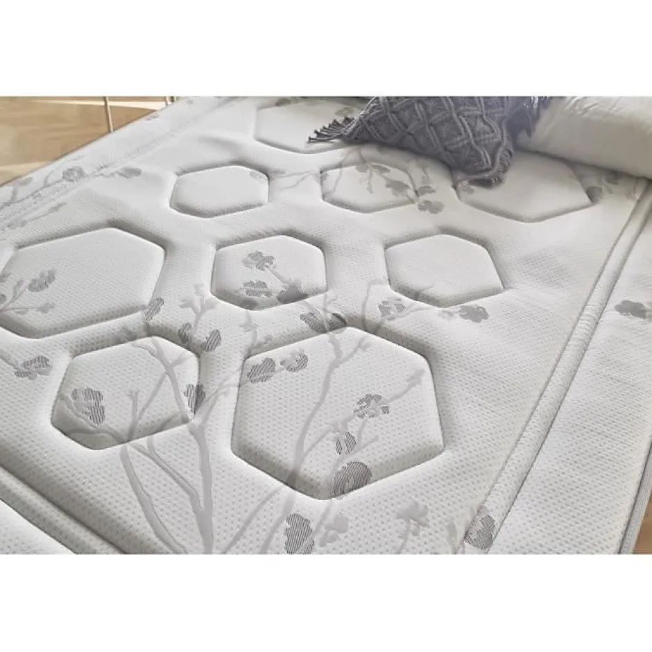 Eccox Matelas 80x180 Mémoire de forme Gel Pocket Spring Graphene Design & Comfort Hauteur 29cm + / -2 Fermeté moyenne-élevée