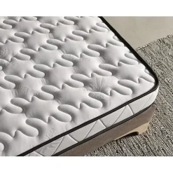 Eccox Matelas 80x180 Mémoire de forme Luxury Aloe Vera Hauteur 16cm +/- 2 avec fonction antimicrobienne de traitement ALOE VERA. Clearance