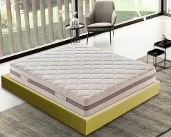 Materassiedoghe Matelas 180x200 Mousse - Epaisseur 18 cm - 9 zones de confort - Rigidité H4 - Mod Sofia