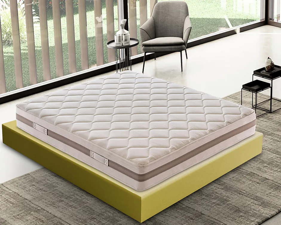 Materassiedoghe Matelas 180x200 Mousse - Epaisseur 18 cm - 9 zones de confort - Rigidité H4 - Mod Sofia