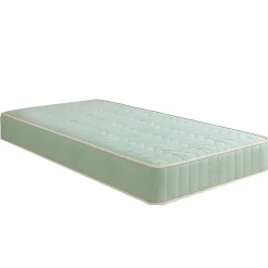 King Of Dreams Matelas 90x190 Mousse rembourrage 100 % polesther - face : 32% laine, 58% polyester, 5% nylon, 5% fibre scriliche 350 gr/m2 - Haut New