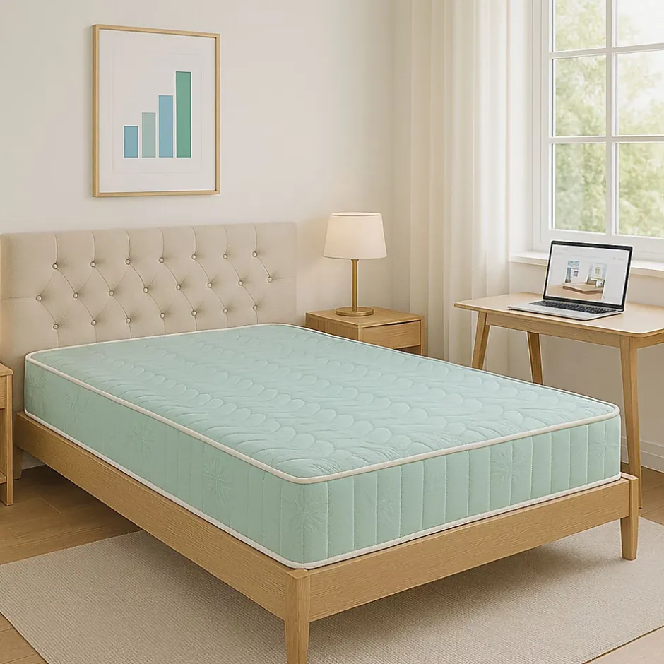King Of Dreams Matelas 160x200 Mousse rembourrage 100 % polesther - face : 32% laine, 58% polyester, 5% nylon, 5% fibre scriliche 350 gr/m2 - Hau