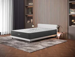 Cosmos Matelas 140x190 Orion - Mousse Mémoire de Forme - Blue Latex - Épais 30 cm - 7 zones - Réversible face été/hiver - Confort Ferme Hot