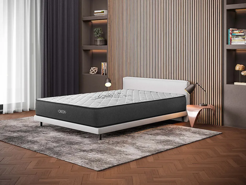 Cosmos Matelas 160x200 Orion - Mousse Mémoire de Forme - Blue Latex - Épais 30 cm - 7 zones - Réversible face été/hiver - Confort Ferme