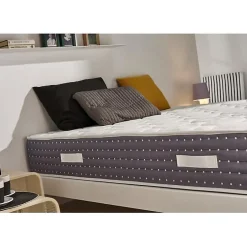 Eccox Matelas 160x200 Ressorts Ensachés Memory Nature avec 5cm Gel Mémoire de forme + Graphène + Supersoft Hauteur 30 cm +/-2 Hot