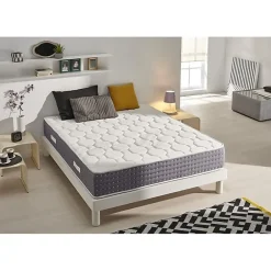 Eccox Matelas 80x180 Ressorts Ensachés Memory Nature avec 5cm Gel Mémoire de forme + Graphène + Supersoft Hauteur 30 cm +/-2 n