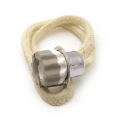 Mamamanuela Mèche rechange pour petite lampe catalytique de 100 ml. Compatible avec toutes les marques. Tête en céramique et cordon 100% coton