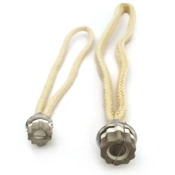 Mamamanuela Mèche rechange pour petite lampe catalytique de 100 ml. Compatible avec toutes les marques. Tête en céramique et cordon 100% coton
