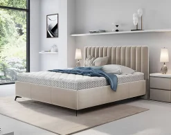 Best Mobilier Mendoza - lit coffre - 180x200 - sommier inclus - en velours -