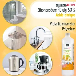 Höfer Chemie Microactiv Acide Citrique Liquide 50% Détartrant Polyvalent 2 x 5 L, Et Économique Hot