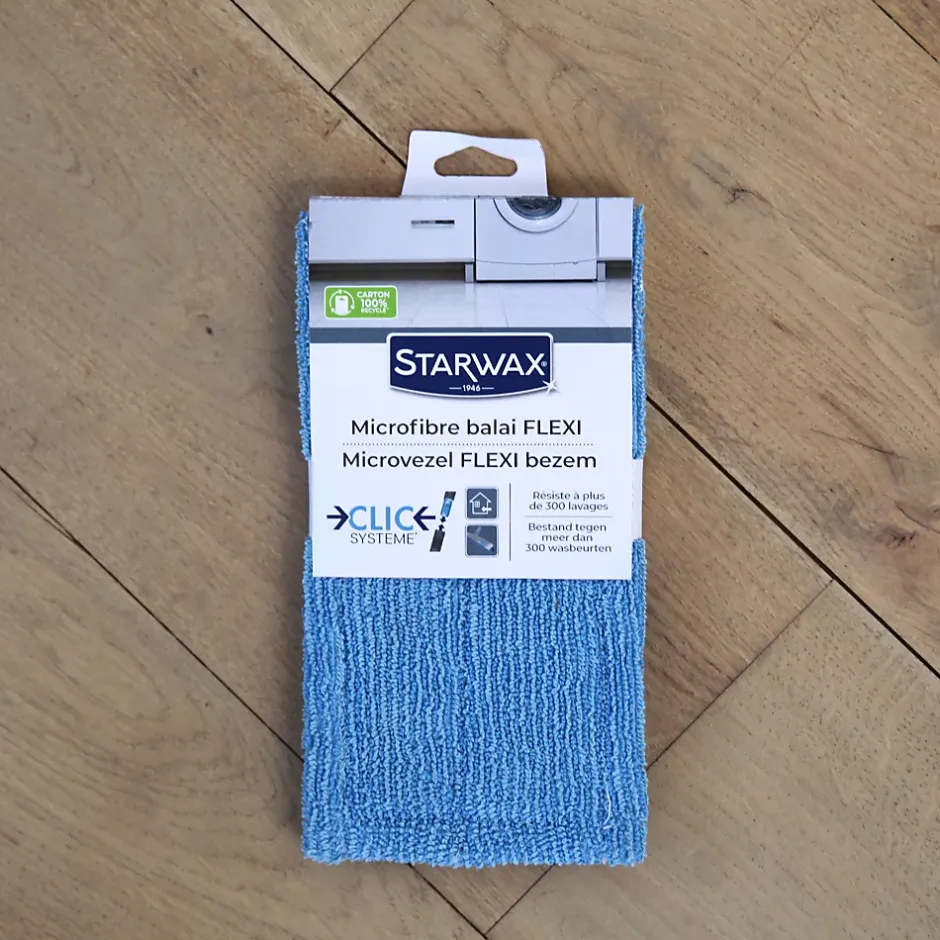 Starwax Microfibre pour balai Clic Système L.24 x l.12 cm Clearance