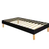 King Of Dreams Mina - sommier tapissier noir - pieds de 20 cm pour matelas 80x200 - 13 lattes - -