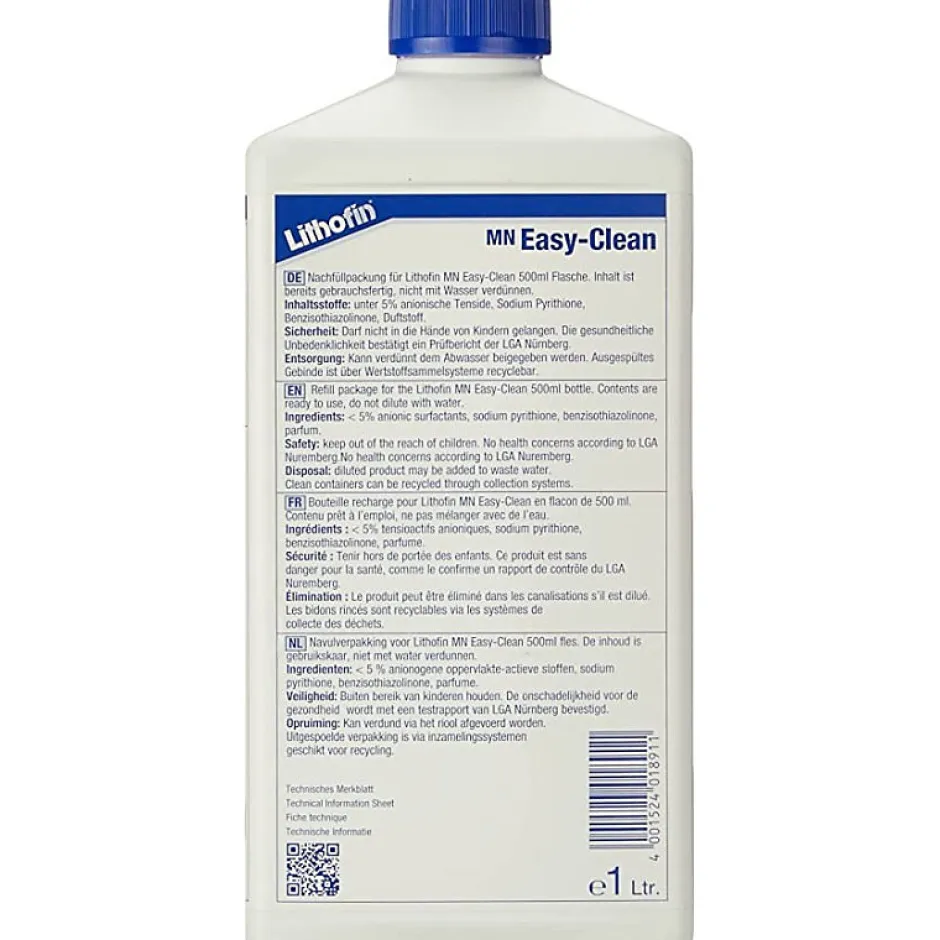 Lithofin MN Easy Clean Spray 500 ml - Entretien quotidien des plans de travail - - 0,5 L - Spray Discount