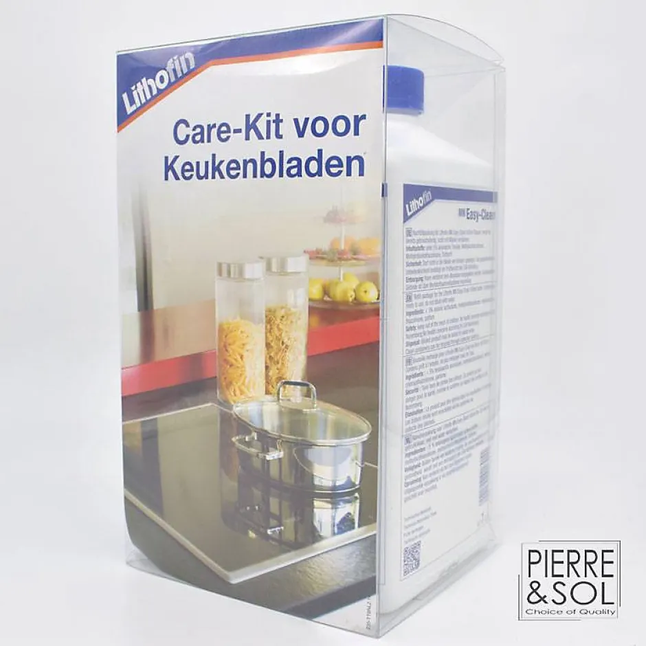 Lithofin MN Easy-Clean Kitchen Care Set - Set pour l'entretien quotidien des plans de travail de cuisine -