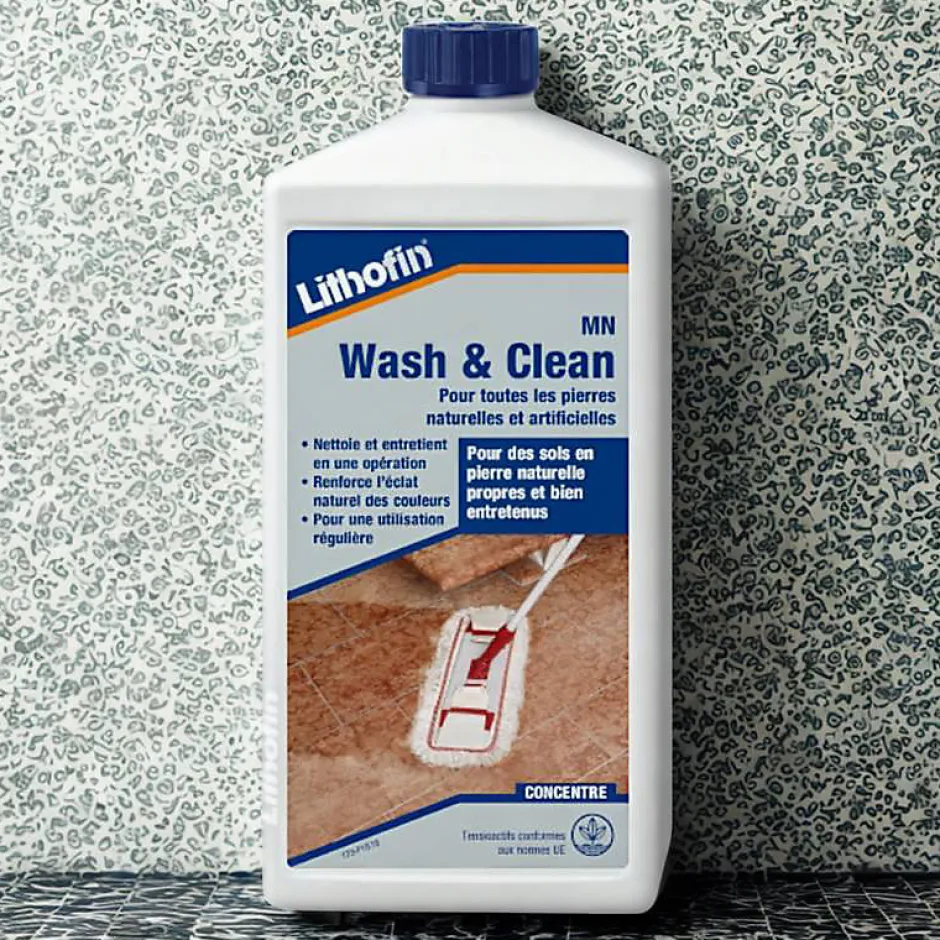 Lithofin MN Wash & Clean - Nettoie et soigne en une opération - - 1 L
