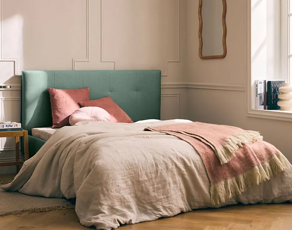 Best Mobilier Monet - lit - 160x200 - sommier inclus - en tissu - New