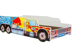 Enfant Kobi Monster Truck lit simple 160x80 avec matelas