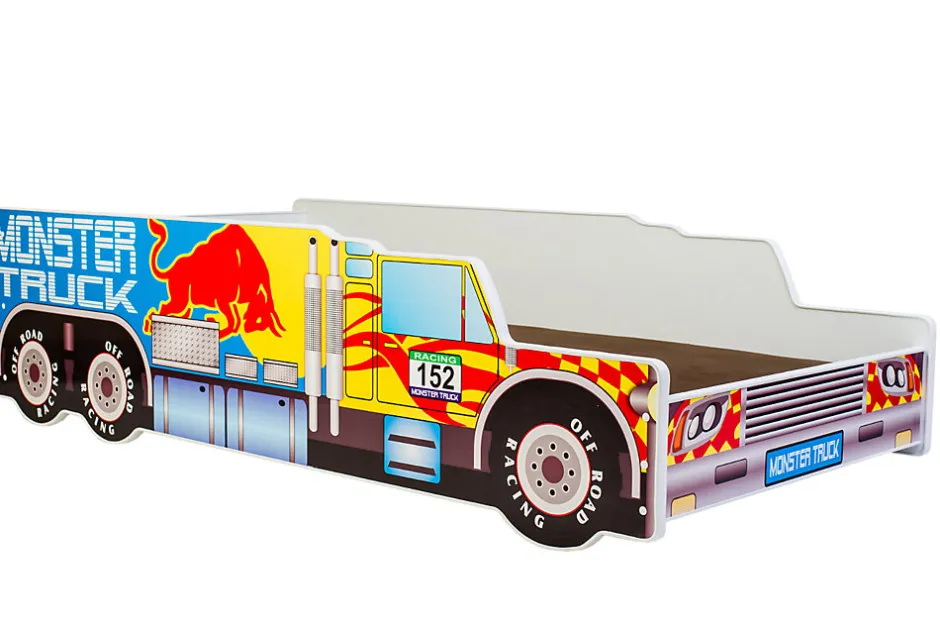 Enfant Kobi Monster Truck lit simple 160x80 avec matelas