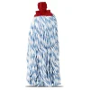 Juanio Mop serpillère à franges pour balai, recharge vadrouille, tête de rechange, tête de balai en microfibre super absorbante - H 30 cm