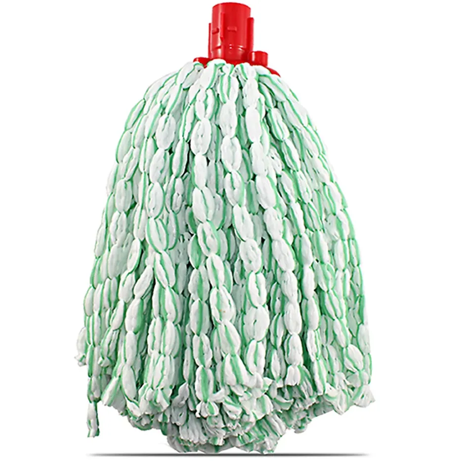 Juanio Mop, serpillère à franges pour balai, recharge vadrouille, tête de rechange de balai en microfibre super absorbante -Hauteur 30 cm Online