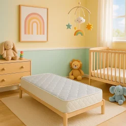 King Of Dreams Natura Baby Matelas 60x120 Haut de Gamme pour Bébé Densité 35 Kg/m3 - Hauteur 8 cm - Hot