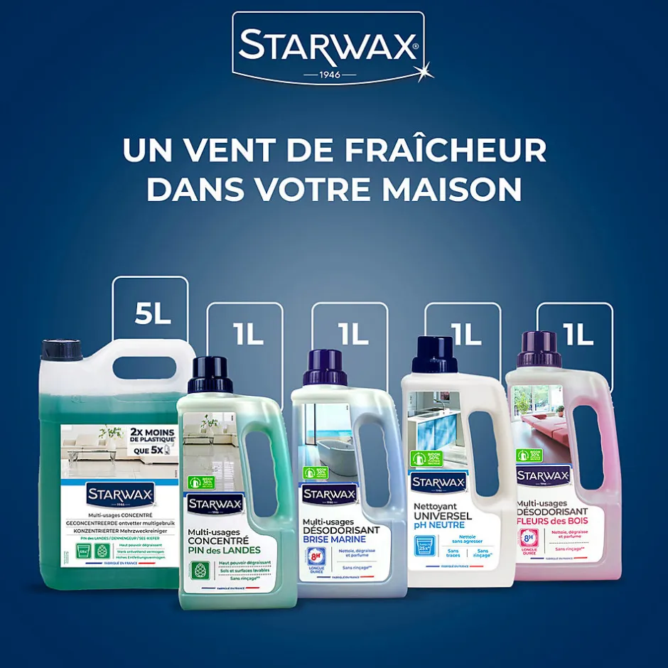 Starwax Nettoyant assainissant multi-usages senteur pin des landes 5L