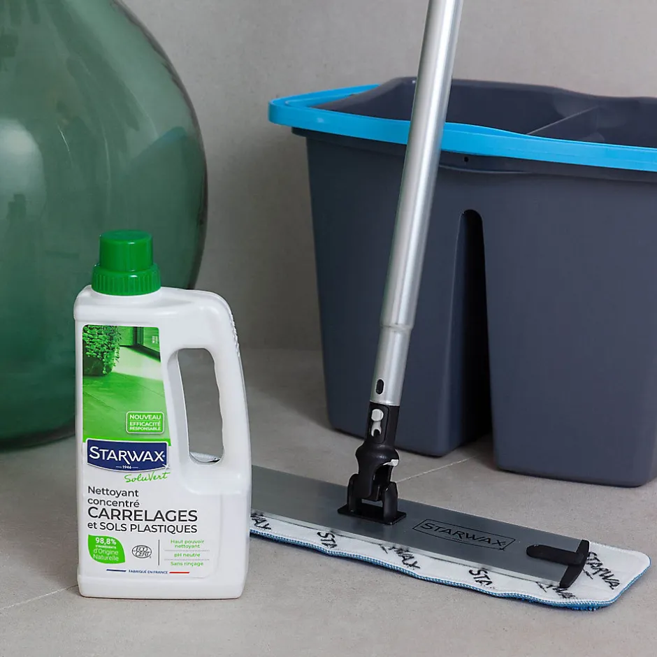 Starwax Nettoyant concentré carrelages et sols plastiques SoluVert 1L