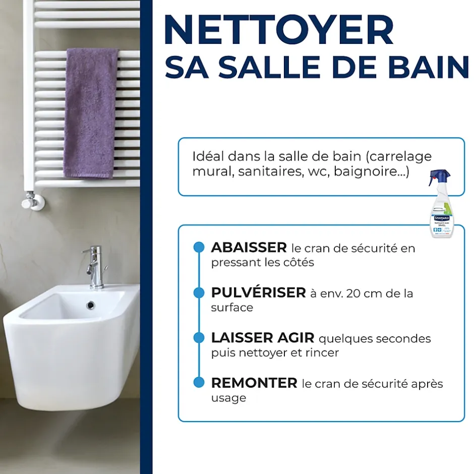 Starwax Nettoyant dégraissant javel 500 ml New