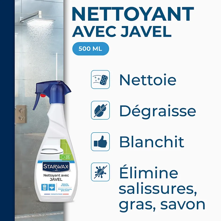 Starwax Nettoyant dégraissant javel 500 ml New