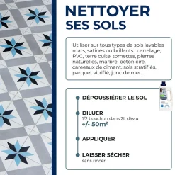 Starwax Nettoyant doux sol intérieurs 1L