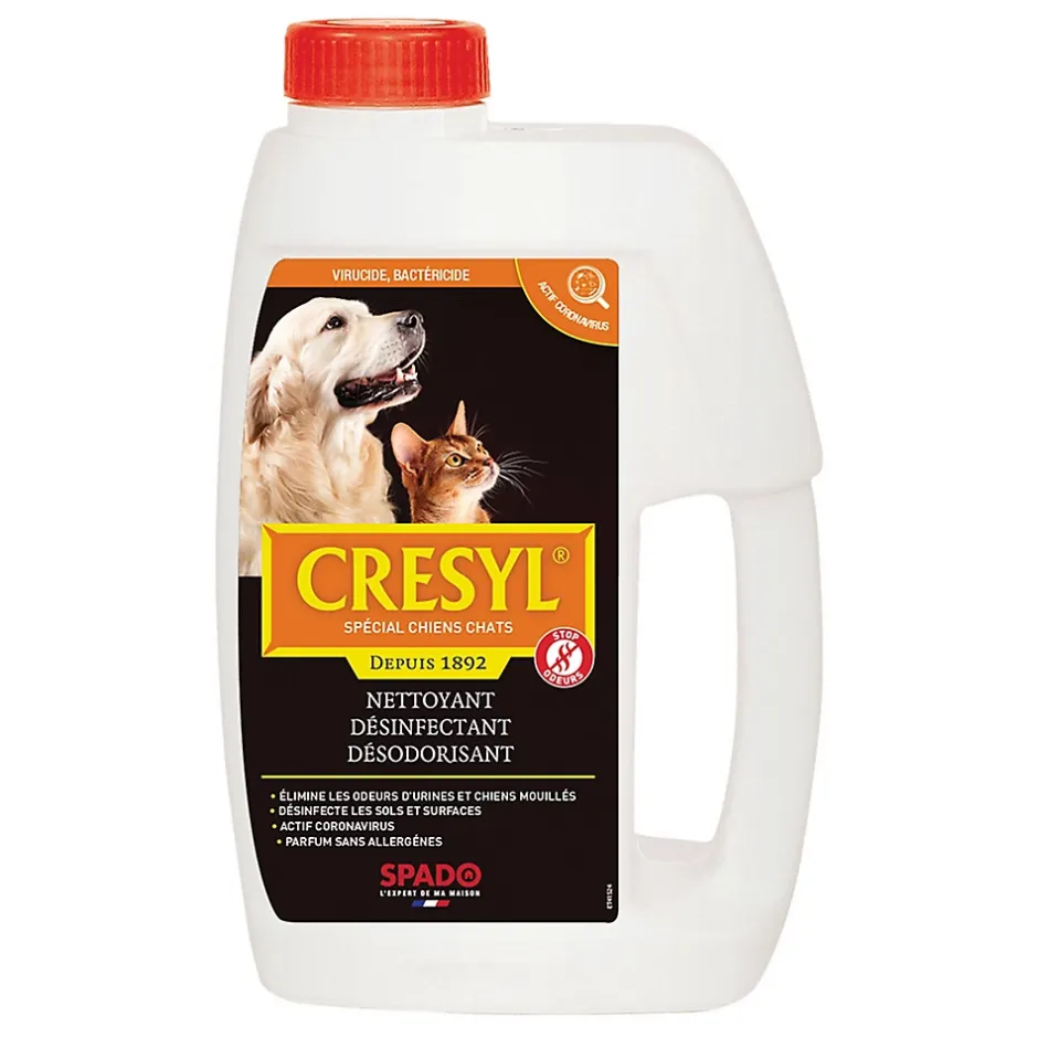 Spado Nettoyant désinfectant désodorisant spécial chiens et chats Crésyl 1L Online