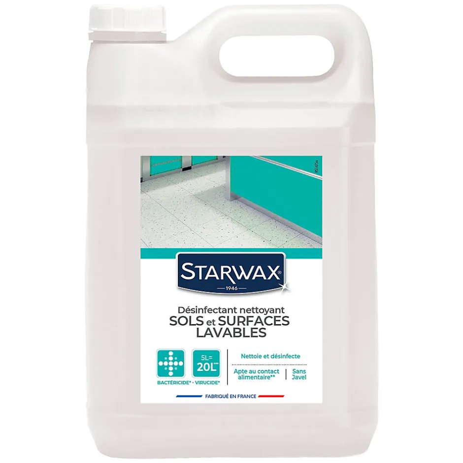 Starwax Nettoyant désinfectant multi-surfaces papaye 5L