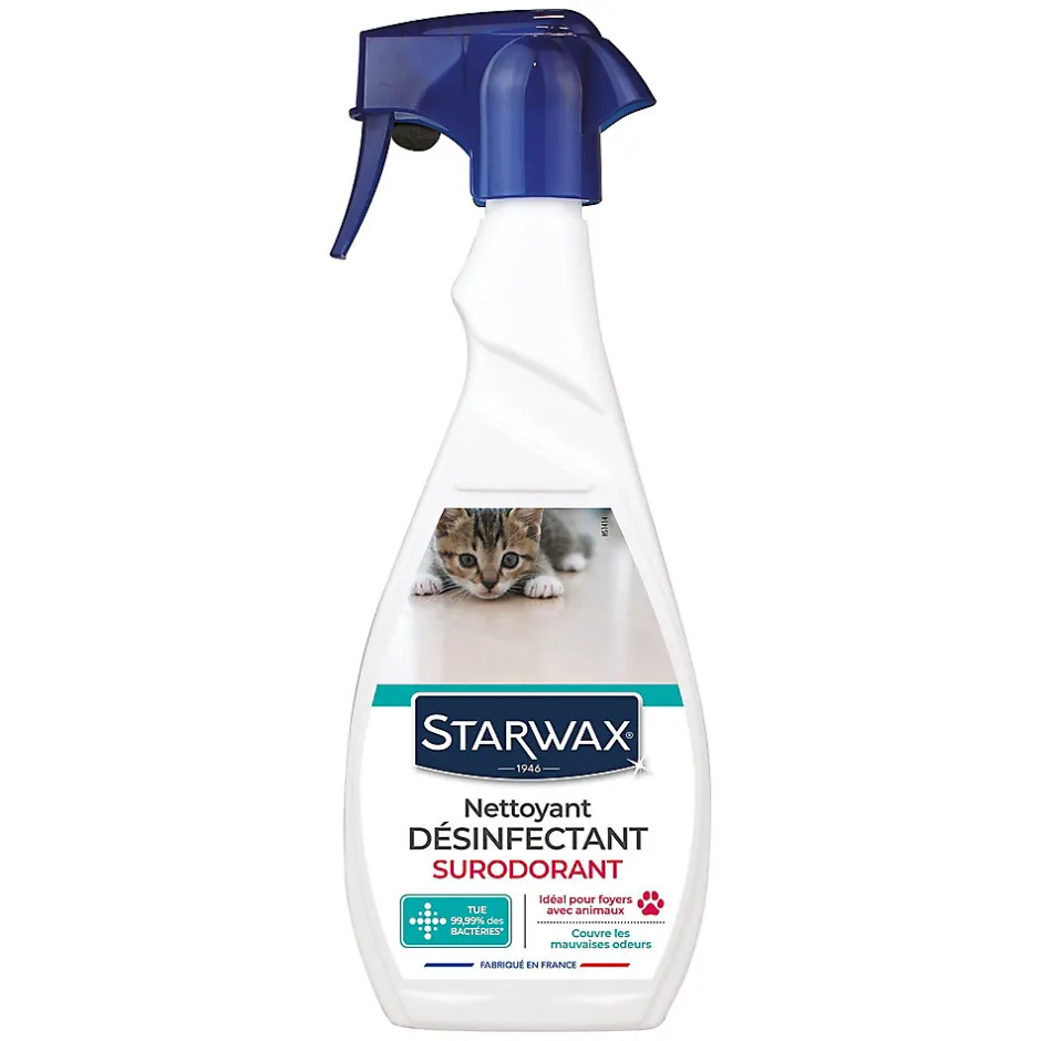 Starwax Nettoyant désinfectant suprodorant milieu animal 500ml