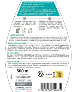 Starwax Nettoyant désinfectant suprodorant milieu animal 500ml