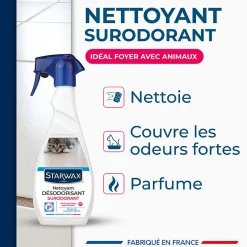 Starwax Nettoyant désinfectant suprodorant milieu animal 500ml