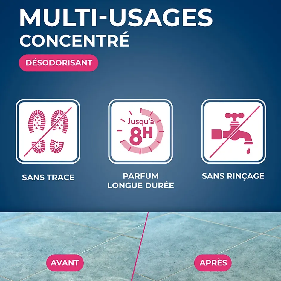 Starwax Nettoyant désodorisant multi-usages senteur fleur des bois 1L Outlet