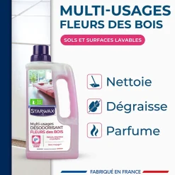 Starwax Nettoyant désodorisant multi-usages senteur fleur des bois 1L Outlet