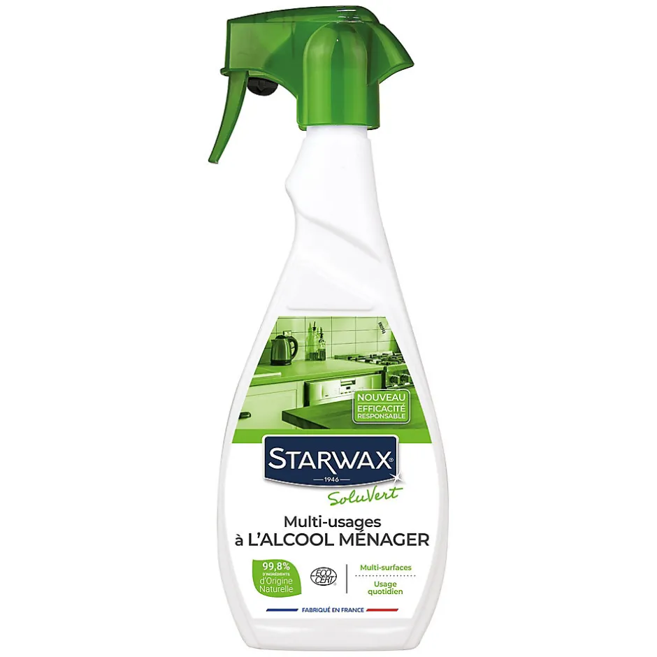 Starwax Nettoyant multi-usages à l'alcool ménager SoluVert 500ml