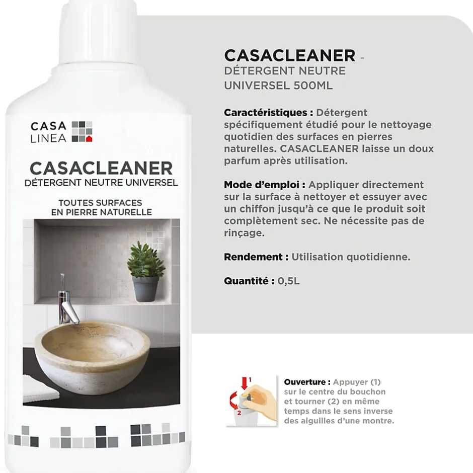 Casa Linéa Nettoyant Pierre Naturelle extérieur et intérieur CASA LINEA 500 Ml Outlet