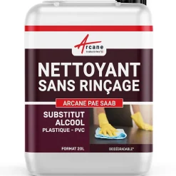 Arcane Industries Nettoyant plastique sans alcool : PVC, PC, téléphone etc... - 20 L - Discount