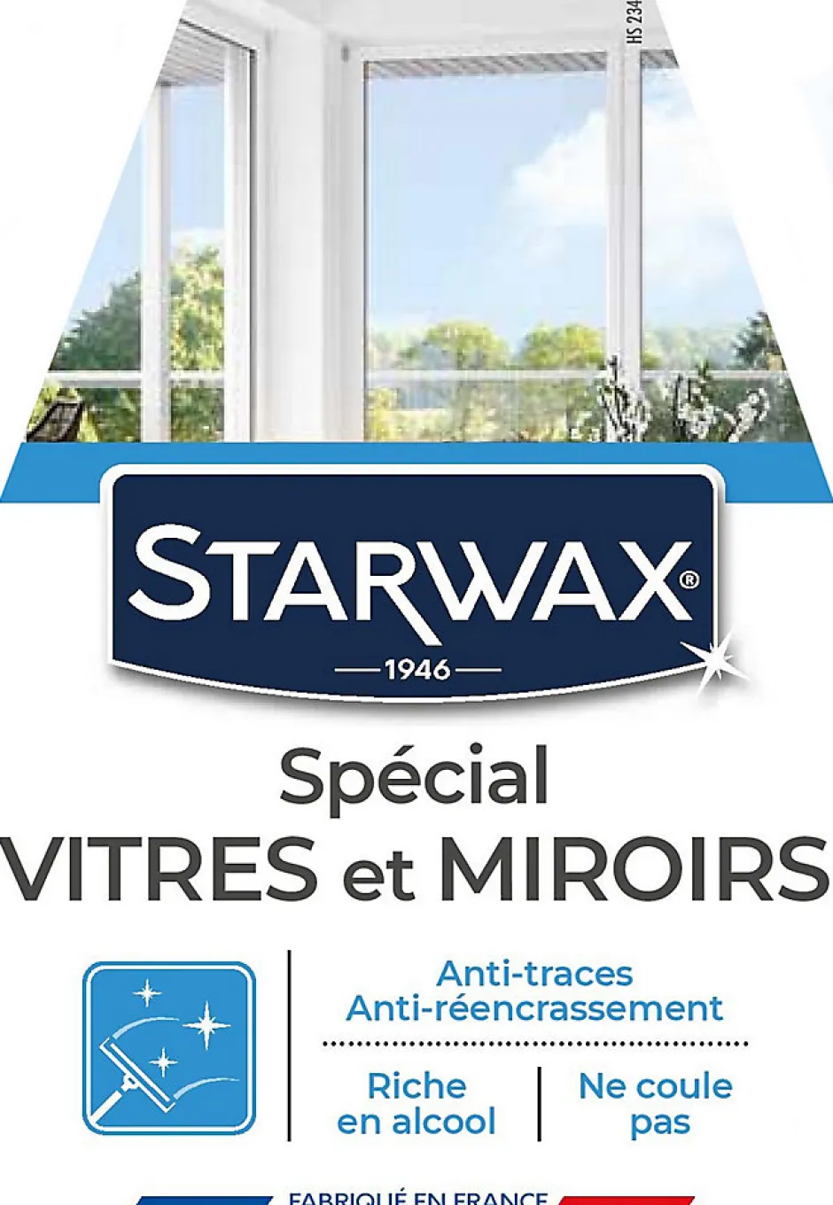 Starwax Nettoyant pulvérisateur spécial vitres et miroirs à l'alcool 0,5L